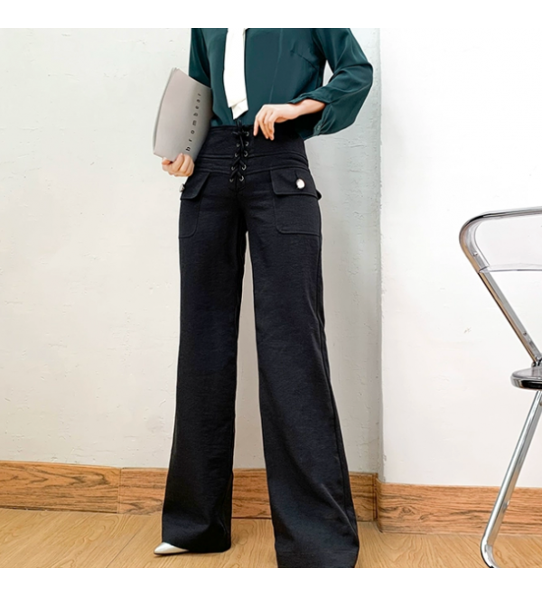 Black elegant workplace pants